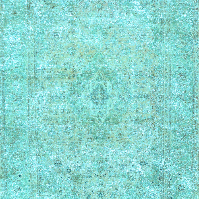 Machine Washable Persian Light Blue Traditional Rug, wshtr3669lblu