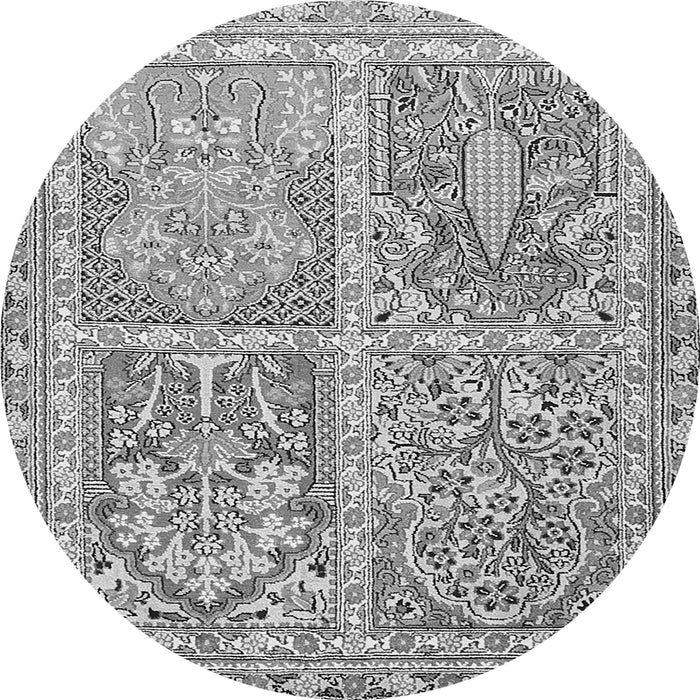 Machine Washable Persian Gray Traditional Rug, wshtr366gry