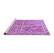 Sideview of Machine Washable Persian Purple Traditional Area Rugs, wshtr366pur