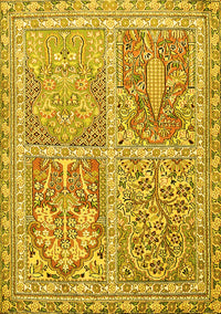 Persian Yellow Traditional Rug, tr366yw