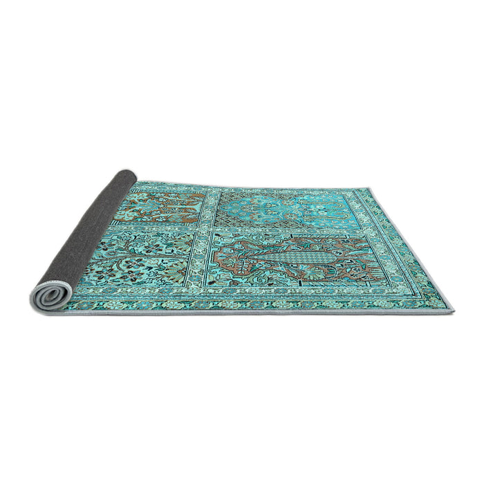 Sideview of Persian Light Blue Traditional Rug, tr366lblu