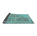 Sideview of Persian Light Blue Traditional Rug, tr366lblu