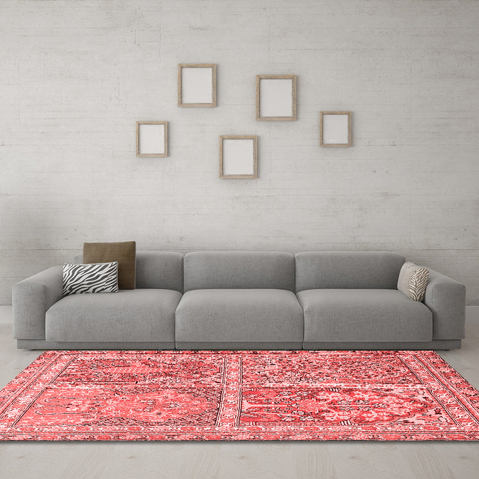 Traditional Red Washable Rugs