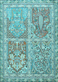 Persian Light Blue Traditional Rug, tr366lblu