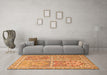 Machine Washable Persian Orange Traditional Area Rugs in a Living Room, wshtr366org