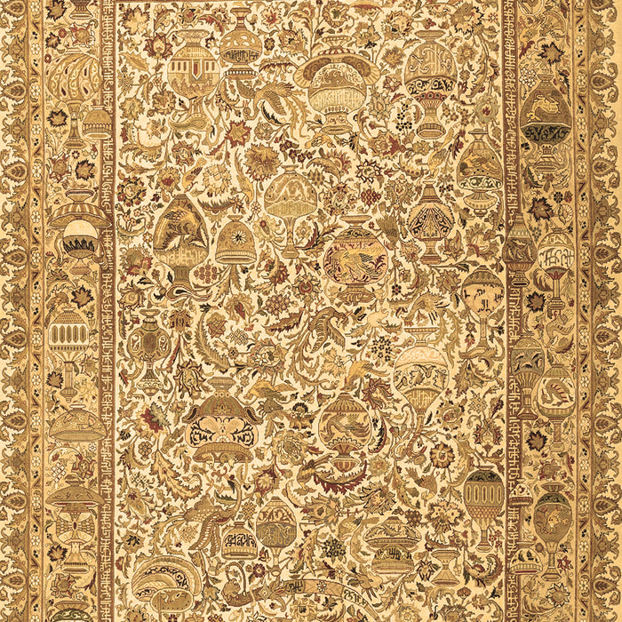 Machine Washable Persian Brown Traditional Rug, wshtr3670brn