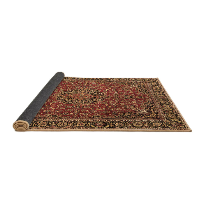 Sideview of Persian Brown Traditional Rug, tr3671brn