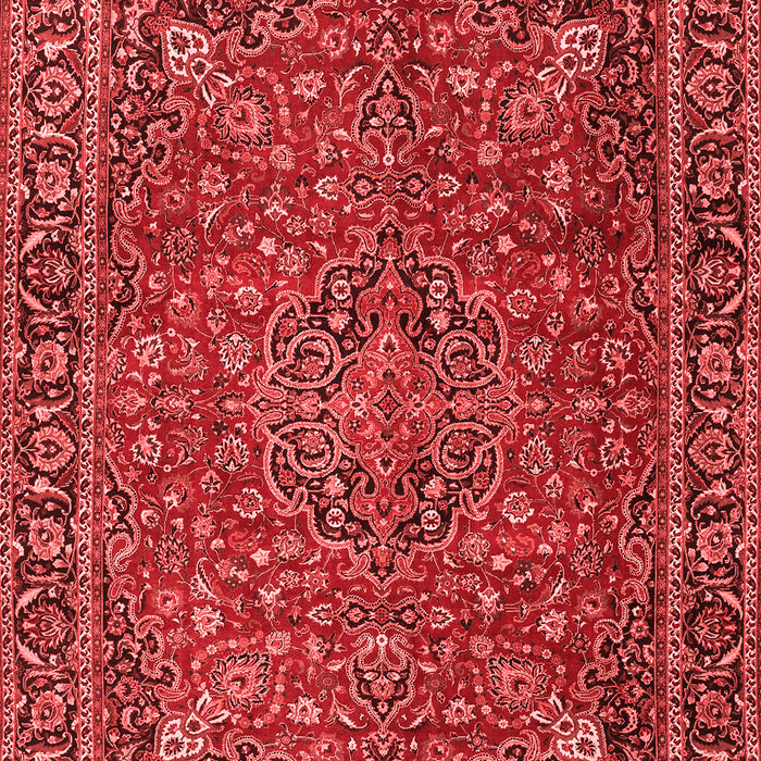 Machine Washable Persian Red Traditional Rug, wshtr3671red