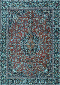 Persian Light Blue Traditional Rug, tr3671lblu