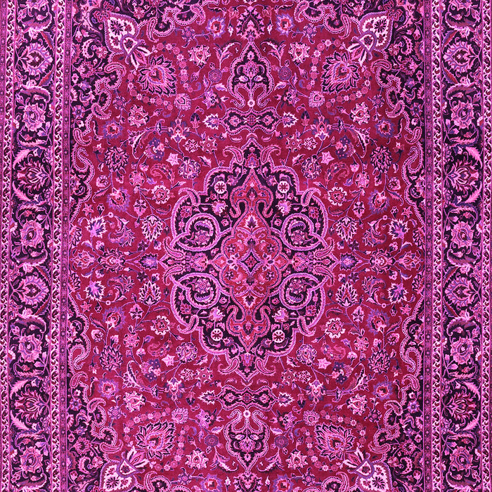 Machine Washable Persian Pink Traditional Rug, wshtr3671pnk