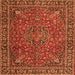 Serging Thickness of Persian Orange Traditional Rug, tr3671org