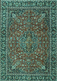 Persian Turquoise Traditional Rug, tr3671turq