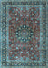 Machine Washable Persian Light Blue Traditional Rug, wshtr3672lblu