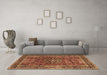 Machine Washable Persian Brown Traditional Rug in a Living Room,, wshtr3672brn