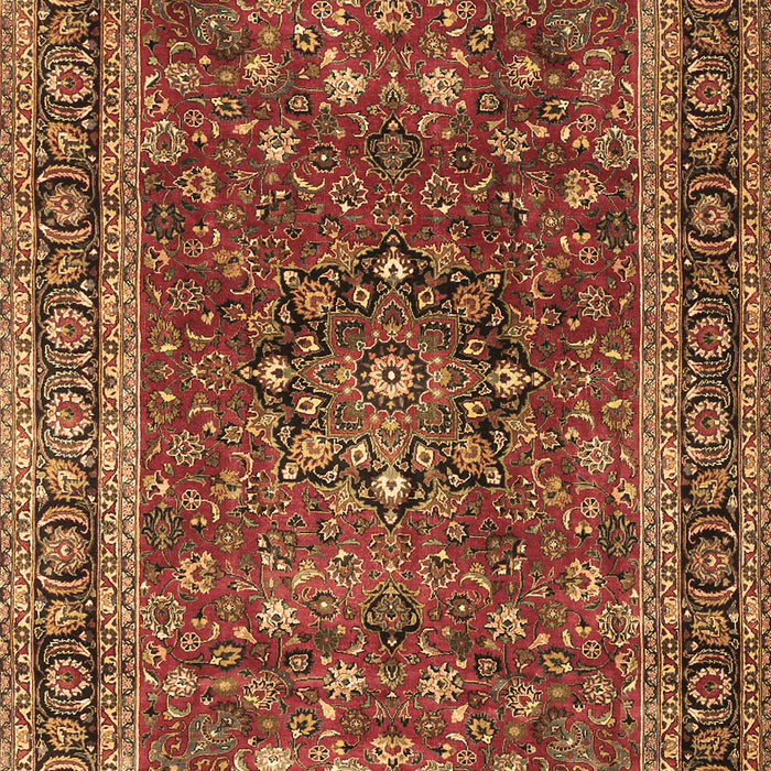Machine Washable Persian Brown Traditional Rug, wshtr3672brn