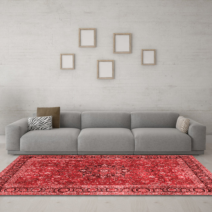Traditional Red Washable Rugs