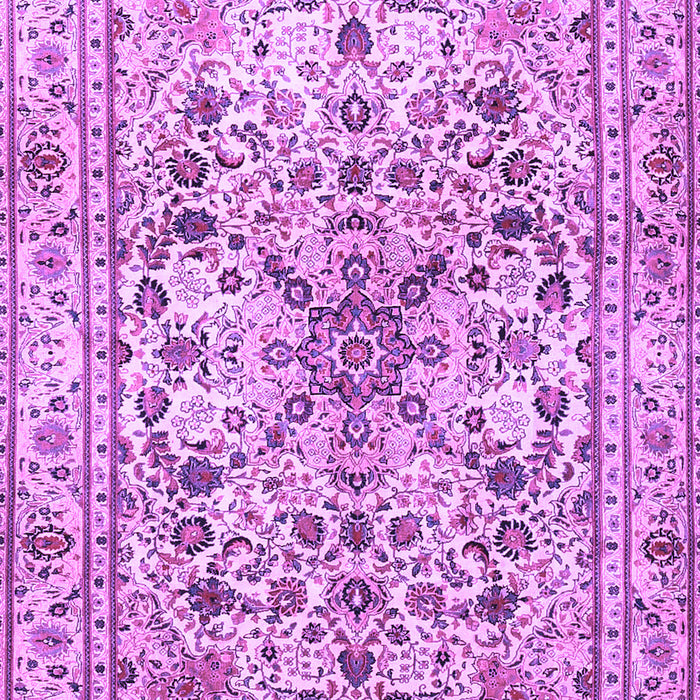 Machine Washable Persian Purple Traditional Area Rugs, wshtr3673pur