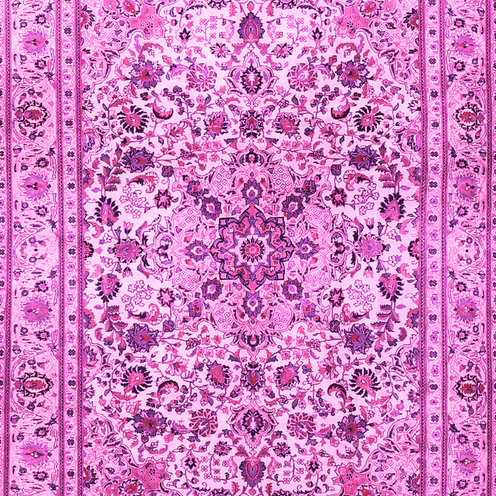 Machine Washable Persian Pink Traditional Rug, wshtr3673pnk
