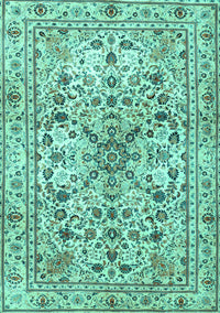 Persian Turquoise Traditional Rug, tr3673turq