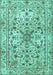 Persian Turquoise Traditional Rug, tr3673turq