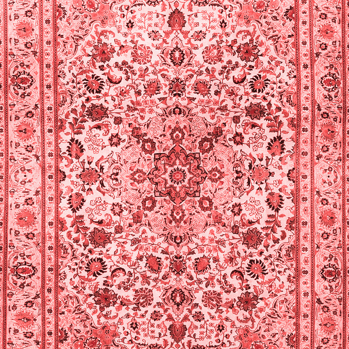 Machine Washable Persian Red Traditional Rug, wshtr3673red