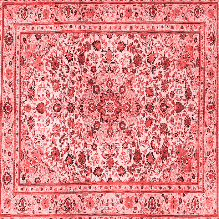 Machine Washable Persian Red Traditional Rug, wshtr3673red
