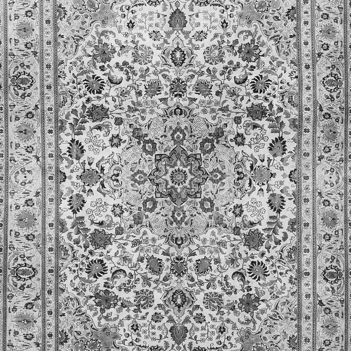 Serging Thickness of Machine Washable Persian Gray Traditional Rug, wshtr3673gry
