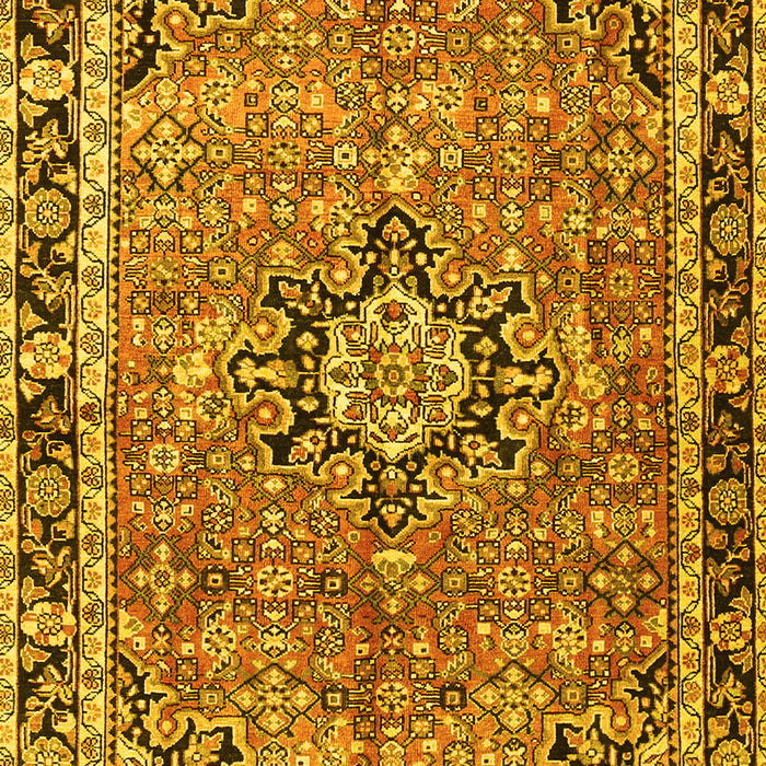 Machine Washable Persian Yellow Traditional Rug, wshtr3674yw