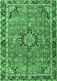 Persian Emerald Green Traditional Rug, tr3674emgrn