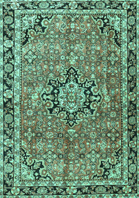 Persian Turquoise Traditional Rug, tr3674turq