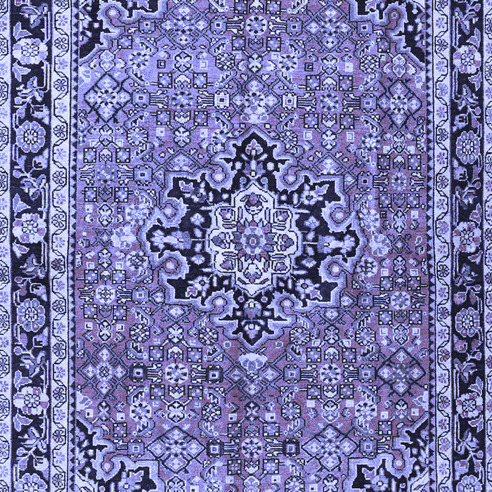 Machine Washable Persian Blue Traditional Rug, wshtr3674blu