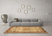 Machine Washable Persian Brown Traditional Rug in a Living Room,, wshtr3675brn