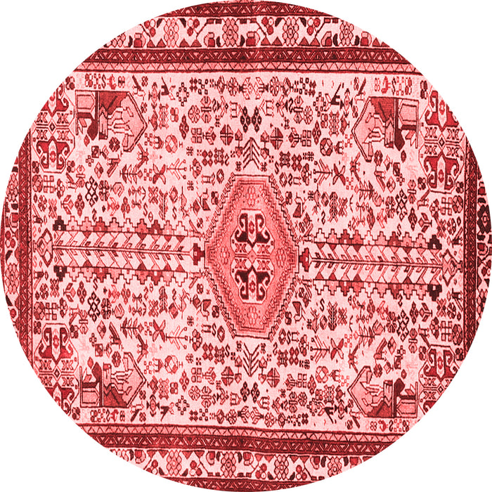 Machine Washable Persian Red Traditional Rug, wshtr3675red