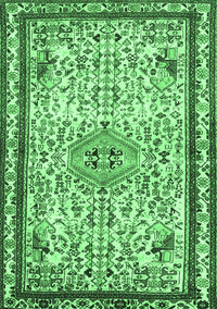 Persian Emerald Green Traditional Rug, tr3675emgrn