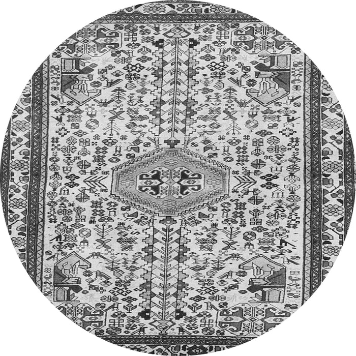 Machine Washable Persian Gray Traditional Rug, wshtr3675gry