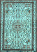 Machine Washable Persian Light Blue Traditional Rug, wshtr3675lblu