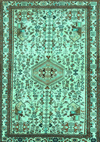 Persian Turquoise Traditional Rug, tr3675turq