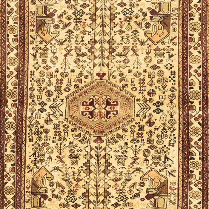 Machine Washable Persian Brown Traditional Rug, wshtr3675brn