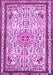 Machine Washable Persian Purple Traditional Area Rugs, wshtr3675pur