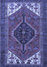 Machine Washable Persian Blue Traditional Rug, wshtr3676blu