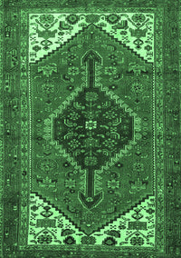 Persian Emerald Green Traditional Rug, tr3676emgrn