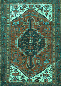 Persian Turquoise Traditional Rug, tr3676turq