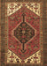 Machine Washable Persian Brown Traditional Rug, wshtr3676brn