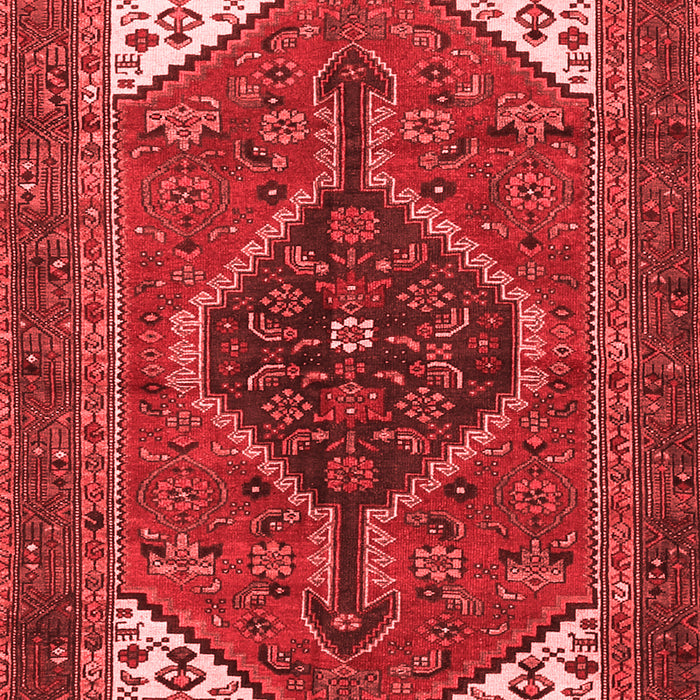 Machine Washable Persian Red Traditional Rug, wshtr3676red