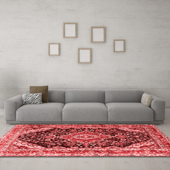 Traditional Red Washable Rugs