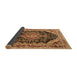 Sideview of Medallion Brown Traditional Rug, tr3677brn