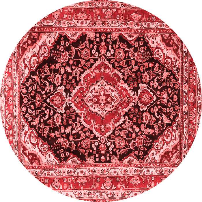 Medallion Red Traditional Rug, tr3677red
