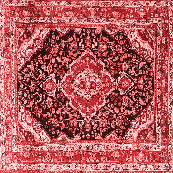 Medallion Red Traditional Rug, tr3677red