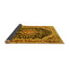 Sideview of Medallion Yellow Traditional Rug, tr3677yw