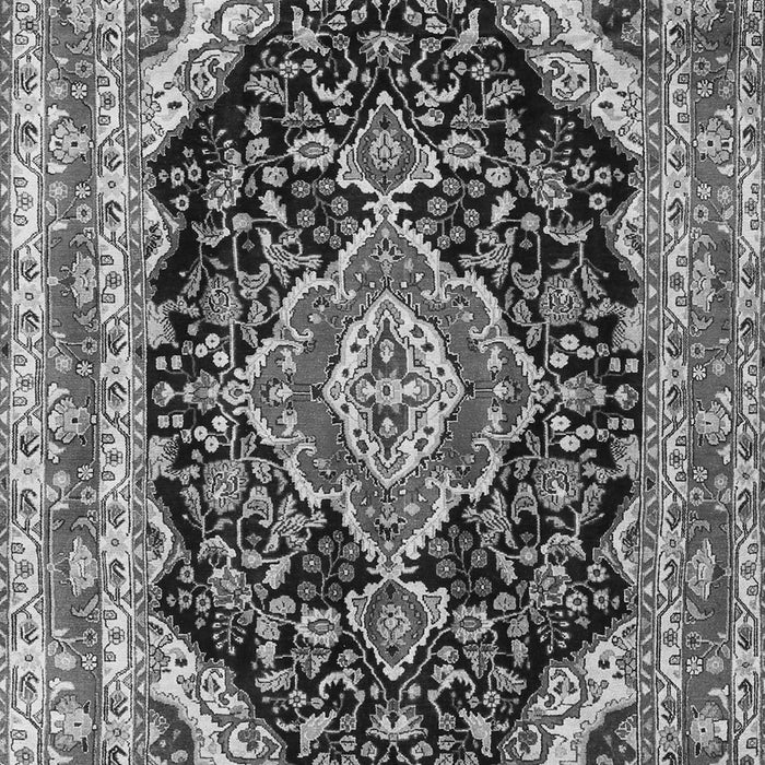 Medallion Gray Traditional Rug, tr3677gry